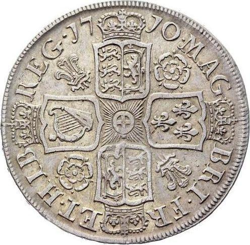 Reverse Halfcrown 1710 Roses and Plumes in angles - Silver Coin Value - United Kingdom, Anne