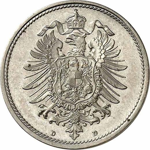 Reverse 10 Pfennig 1874 D "Type 1873-1889" - Coin Value - Germany, German Empire