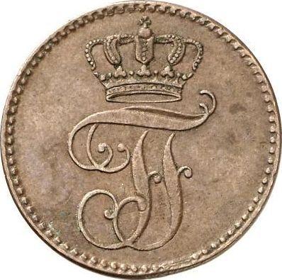 Obverse 3 Pfennig 1843 "Type 1843-1864" -  Coin Value - Mecklenburg-Schwerin, Frederick Francis II