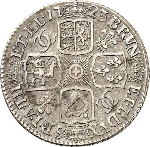 Reverse Shilling 1723 WCC "Second draped bust" Roses and "CC" in angles - Silver Coin Value - United Kingdom, George I