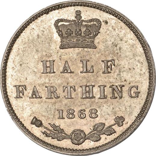 Reverso Medio farthing 1868 Cupro-níquel - valor de la moneda  - Gran Bretaña, Victoria