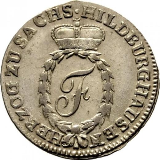 Awers monety - 6 krajcarów 1808 - cena srebrnej monety - Saksonia-Hildburghausen, Fryderyk