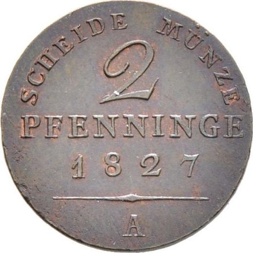 Revers 2 Pfennig 1827 A - Münze Wert - Preußen, Friedrich Wilhelm III