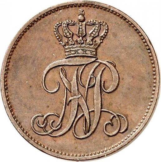 Anverso 1/2 groten 1856 B - valor de la moneda  - Oldemburgo, Nicolás Federico Pedro