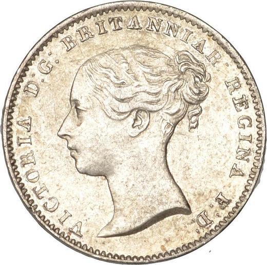 Anverso 3 peniques 1841 - valor de la moneda de plata - Gran Bretaña, Victoria