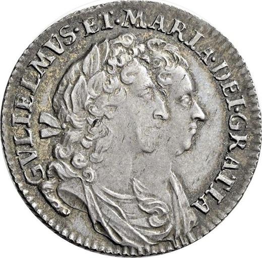 Obverse Sixpence 1694 - Silver Coin Value - United Kingdom, William III and Mary II