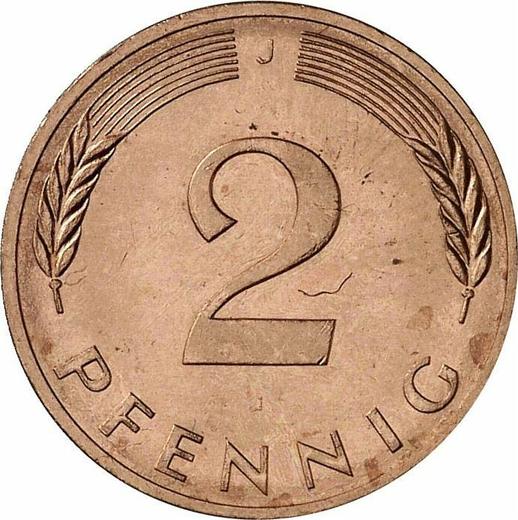 Obverse 2 Pfennig 1982 J - Coin Value - Germany, FRG