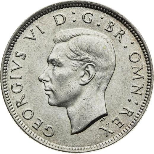 Anverso Florín (2 chelines) 1944 HP - valor de la moneda de plata - Gran Bretaña, Jorge VI