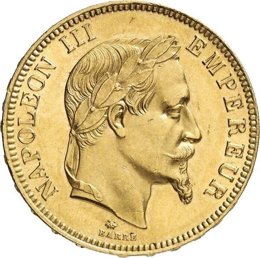 Obverse 100 Francs 1865 A "Type 1862-1870" - Gold Coin Value - France, Napoleon III