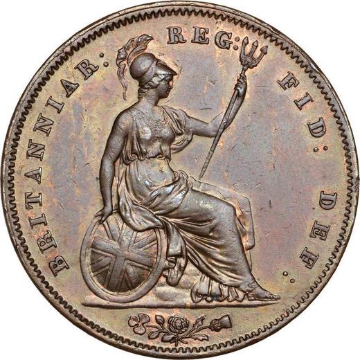 Revers 1 Penny 1848 WW "Typ 1839-1860" - Münze Wert - Großbritannien, Victoria