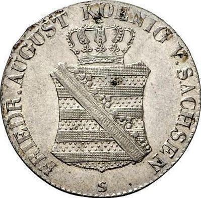 Obverse 1/12 Thaler 1826 S - Silver Coin Value - Saxony-Albertine, Frederick Augustus I