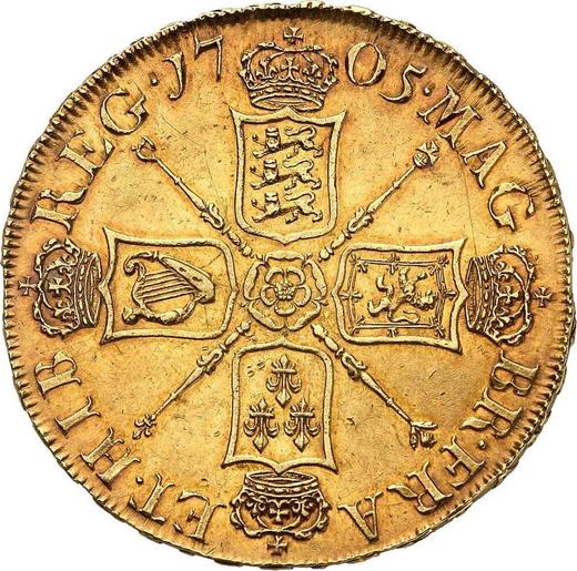 Reverse Five guineas 1705 "Pre-Union" - Gold Coin Value - United Kingdom, Anne