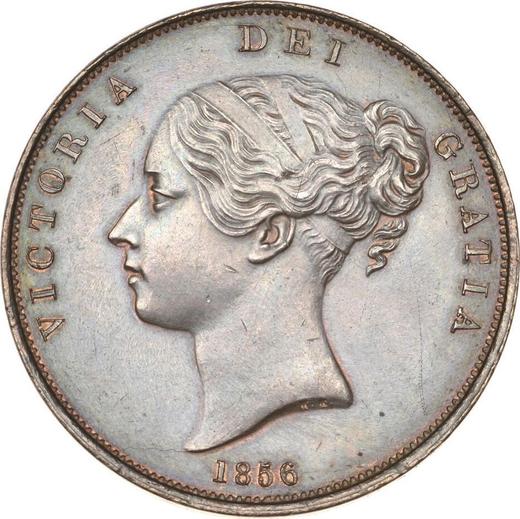 Obverse Penny 1856 WW "Type 1839-1860" - Coin Value - United Kingdom, Victoria