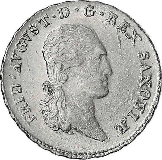 Obverse 1/6 Thaler 1810 S.G.H. - Silver Coin Value - Saxony-Albertine, Frederick Augustus I