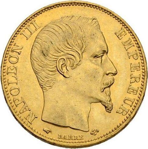 Obverse 20 Francs 1857 A "Type 1853-1860" - Gold Coin Value - France, Napoleon III