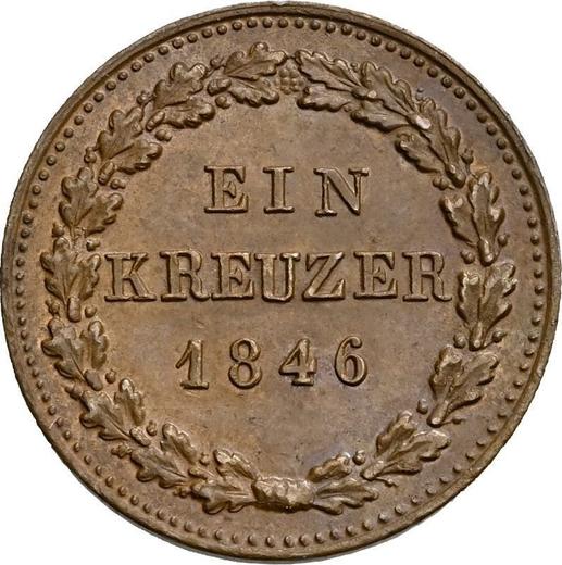 Reverse Kreuzer 1846 "Type 1842-1846" -  Coin Value - Hohenzollern-Sigmaringen, Karl