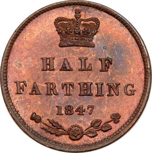 Reverse Half Farthing 1847 -  Coin Value - United Kingdom, Victoria