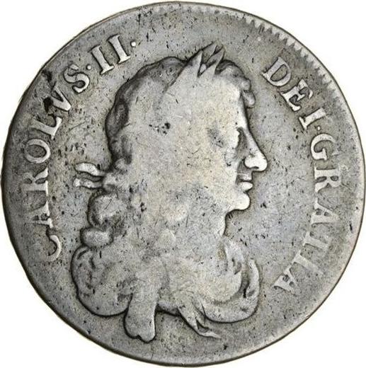 Obverse Halfcrown 1667 "Third laureate bust" - Silver Coin Value - United Kingdom, Charles II