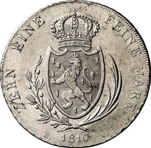 Reverse Thaler 1810 CT L - Silver Coin Value - Nassau, Frederick William