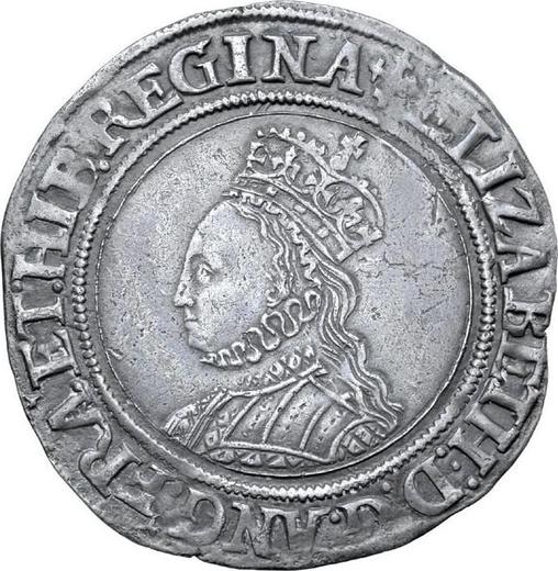 Obverse Shilling no date (1560-1561) "Second issue" Dot border - Silver Coin Value - United Kingdom, Elizabeth I