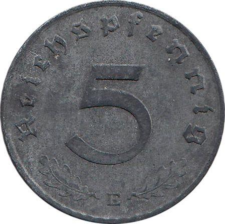 Obverse 5 Reichspfennig 1943 E "Type 1940-1944" -  Coin Value - Germany, Third Reich