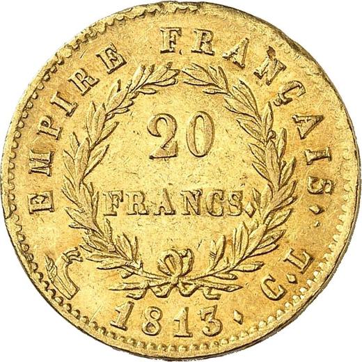 Revers 20 Franken 1813 CL "Typ 1809-1815" - Goldmünze Wert - Frankreich, Napoleon I