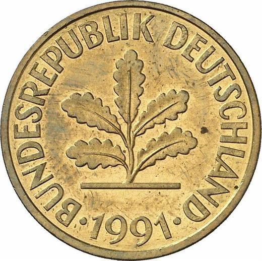 Reverse 10 Pfennig 1991 D - Coin Value - Germany, FRG