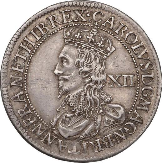 Awers monety - 1 szeląg bez daty (1631-1632) "Pierwsze wydanie Briot" - cena srebrnej monety - Wielka Brytania, Karl I