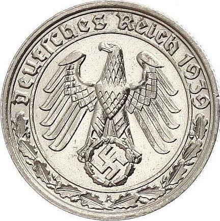 Reverse 50 Reichspfennig 1939 A "Type 1938-1939" -  Coin Value - Germany, Third Reich
