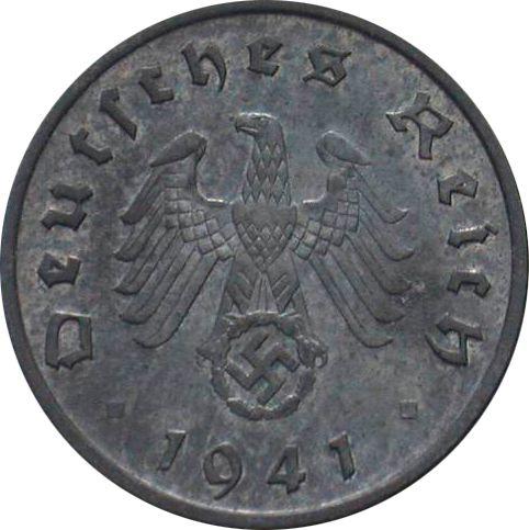 Reverse 10 Reichspfennig 1941 A "Type 1940-1945" -  Coin Value - Germany, Third Reich