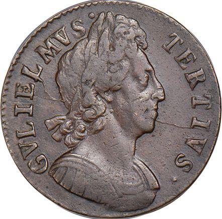 Avers 1/2 Penny 1700 - Münze Wert - Großbritannien, Wilhelm III