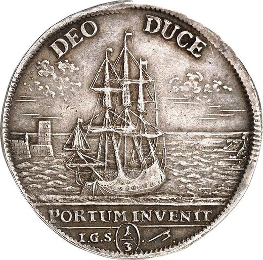 Awers monety - 1/3 talara 1717 IGS "Na śmierć Anny Zofii" - cena srebrnej monety - Polska, August II Mocny