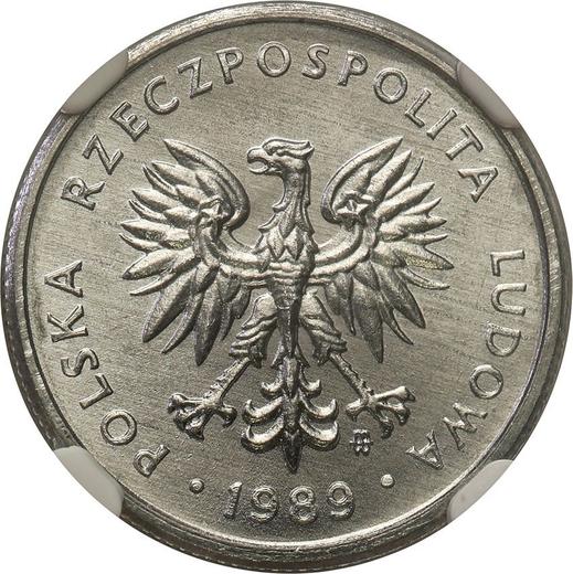 Avers 2 Zlote 1989 MW - Münze Wert - Polen, Volksrepublik Polen