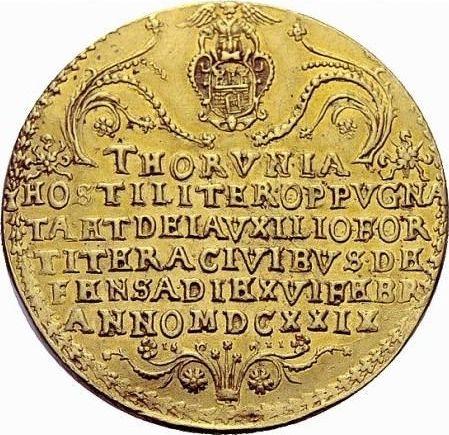 Reverse 5 Ducat 1629 "Siege of Torun (Brandtaler)" - Gold Coin Value - Poland, Sigismund III Vasa