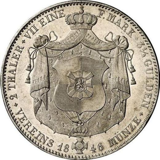 Reverse 2 Thaler 1846 - Silver Coin Value - Hohenzollern-Hechingen, Constantine