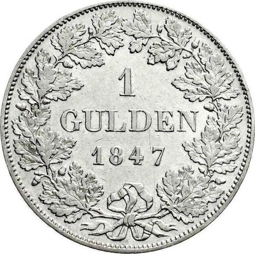 Reverse Goldgulden 1847 - Silver Coin Value - Hohenzollern-Hechingen, Constantine
