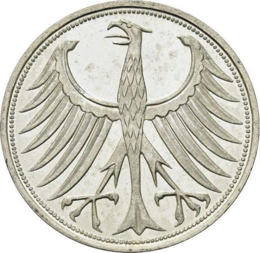 Revers 5 Mark 1964 F - Silbermünze Wert - Deutschland, BRD