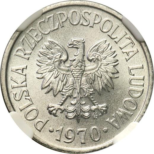 Avers 20 Groszy 1970 MW - Münze Wert - Polen, Volksrepublik Polen