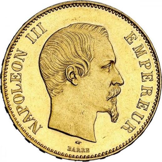 Obverse 100 Francs 1856 A "Type 1855-1860" - Gold Coin Value - France, Napoleon III