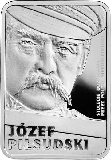 Reverse 10 Zlotych 2015 MW "Jozef Pilsudski" - Silver Coin Value - Poland, III Republic after denomination