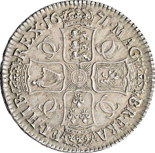 Reverse Crown 1671 "Second laureate bust" - Silver Coin Value - United Kingdom, Charles II