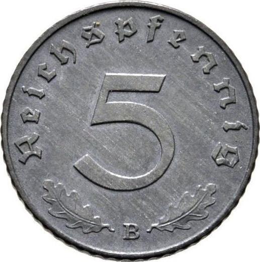 Obverse 5 Reichspfennig 1943 B "Type 1940-1944" -  Coin Value - Germany, Third Reich