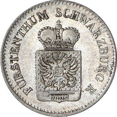 Awers monety - 3 krajcary 1839 - cena srebrnej monety - Schwarzburg-Rudolstadt, Fryderyk Günther