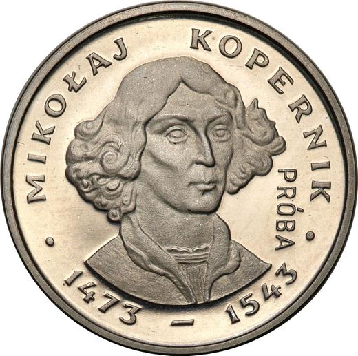 Reverso Pruebas 2000 eslotis 1979 MW "Nicolás Copérnico" Níquel - valor de la moneda  - Polonia, República Popular