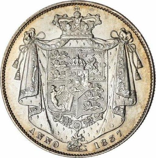 Rewers monety - 1/2 korony 1837 WW - cena srebrnej monety - Wielka Brytania, Wilhelm IV