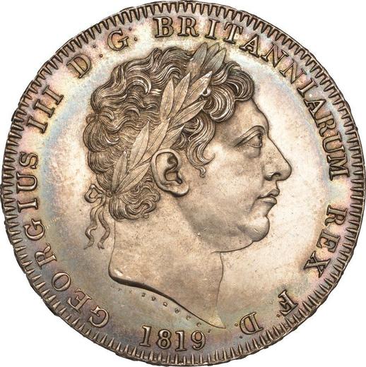 Obverse Crown 1819 Edge "LIX" - Silver Coin Value - United Kingdom, George III