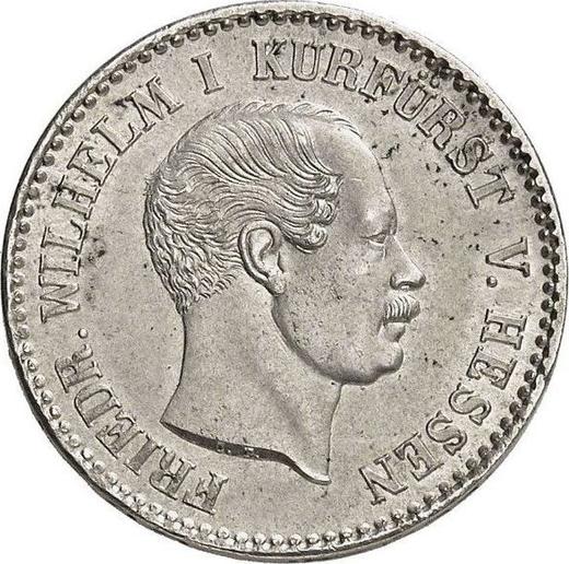 Obverse 1/6 Thaler 1851 C.P. - Silver Coin Value - Hesse-Cassel, Frederick William I