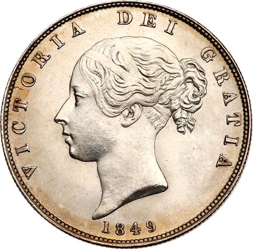 Obverse Halfcrown 1849 - Silver Coin Value - United Kingdom, Victoria