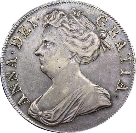 Obverse Crown 1707 "Second draped bust" Post-Union - Silver Coin Value - United Kingdom, Anne