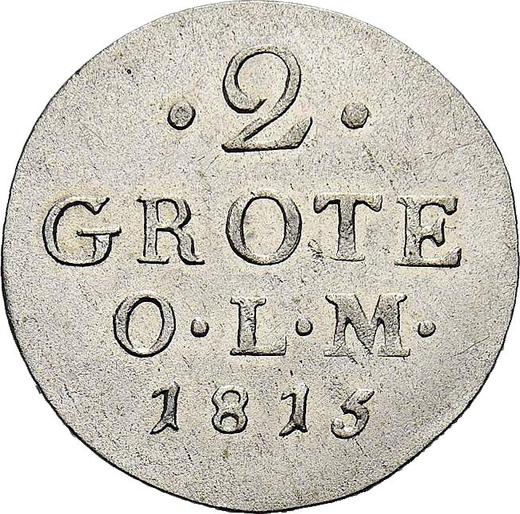 Reverse 2 Grote 1815 - Silver Coin Value - Oldenburg, Peter Frederick Wilhelm